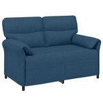 vidaXL Canapé 100  polyester  cadre en métal  MDF  Contreplaqué