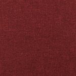 Vidaxl repose-pied rouge bordeaux 78x56x32 cm tissu
