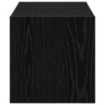 VidaXL Étagère à chaussures empilable en chêne noir 60 x 30 x 30 5 cm