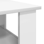 vidaXL Table basse Blanc 90 x 50 x 45 cm Bois d'ingénierie