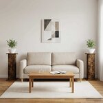 vidaXL Support de Plante 2 pc Chêne fumé 30 5 x 30 x 80 5 cm
