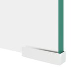 vidaXL Meuble TV/pour moniteur 110x30x13 cm verre transparent