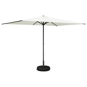 vidaXL Parasol de jardin avec base 200 x 300 cm Polyester
