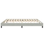 vidaXL Cadre de lit sans matelas gris clair 200x210 cm velours
