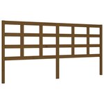 vidaXL Cadre de lit sans matelas marron miel 200x200 cm bois massif