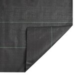 vidaXL Membrane anti-mauvaises herbes noir 1x200 m PP