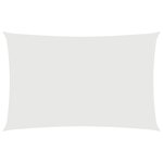 vidaXL Voile de parasol tissu oxford rectangulaire 4x7 m blanc