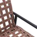 vidaXL Chaise de jardin Noir 113 x 79 x 75cm polyrotin
