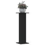 vidaXL Supports pour plantes 2 Pièces noir 30x30x95 cm bois d'ingénierie