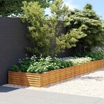 vidaXL Lit surélevé de jardin 960x100x36 cm acier corten