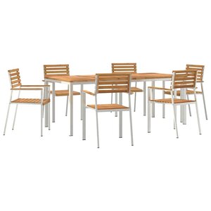vidaXL Ensemble de salle à manger pour jardin 7 Pièces