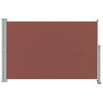 vidaXL Auvent latéral rétractable de patio 160x300 cm Marron