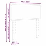 vidaXL Tête de lit avec tête de lit Chêne fumé 75 cm Bois d'ingénierie