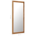 vidaXL Miroir 50x140 cm Bois de chêne massif