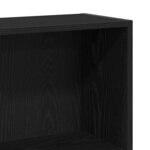 vidaXL Bibliothèque à 4 niveaux chêne noir 80x24x143 cm
