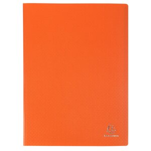 Protège-documents En Polypropylène 5/10e Opak Pochettes Cristal 200 Vues - A4 - Orange - X 8 - Exacompta