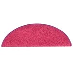 vidaXL Tapis de marches d'escalier 15 Pièces Rose 56x17x3 cm