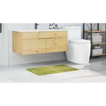 vidaXL Tapis de bain Vert 60 x 90 cm Polypropylène