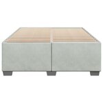 vidaXL Cadre de lit sans matelas gris clair 140x200 cm velours