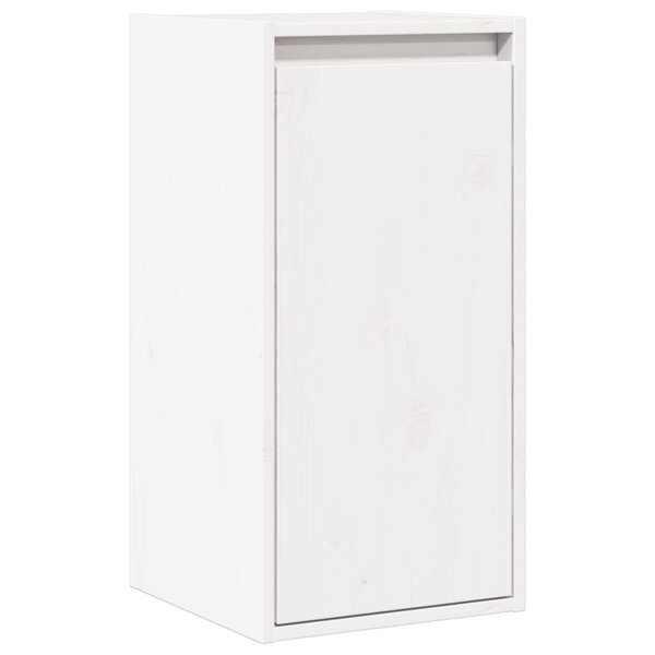vidaXL Armoire murale Blanc 30x30x100 cm Bois de pin massif