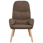vidaXL Chaise de relaxation Taupe Tissu