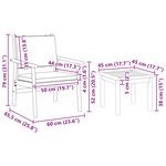 vidaXL Ensemble de canapé de jardin 6 Pièces Marron Bois d'Acacia Massif