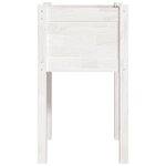 vidaXL Jardinière d'extérieur Blanc 40x40x70 cm Bois de pin massif