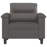 vidaXL Fauteuil Gris 60 cm Similicuir