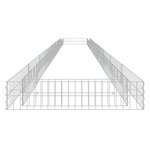 vidaXL Lit surélevé à gabion Acier galvanisé 800x100x20 cm