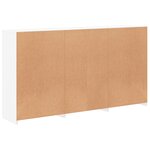 vidaXL Buffet avec lumières LED blanc 181 5x37x100 cm