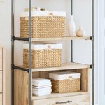 vidaXL Paniers de rangement 3 Pièces Naturel 35 x 30 x 25 cm