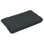 vidaXL Coussins de canapé palette 4 Pièces Anthracite Tissu