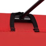 vidaXL Lit de camping 180x60x19 cm Tissu Oxford et acier Rouge