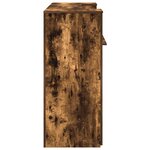 vidaXL Bureau de réception chêne fumé 180x50x103 5cm bois d'ingénierie