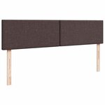 vidaXL Lit ottoman avec matelas et LED Marron foncé 180x200 cm tissu