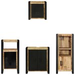 vidaXL Ensemble de mobilier de salle de bain avec étagère 4 Pièces