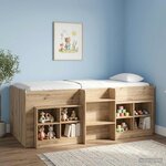 vidaXL Armoire de lit 2 pièces Chêne artisanal 66 x 33 x 48 cm