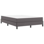 vidaXL Cadre de lit avec matelas Gris 160 x 200 cm tissu