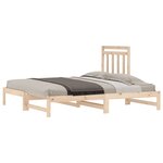 vidaXL Lit coulissant sans matelas 2x(90x190) cm
