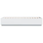 vidaXL Cadre de lit avec LED sans matelas blanc 90x200 cm