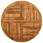 vidaXL Ensemble de salle à manger de jardin 3 Pièces Marron