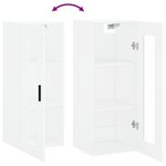 vidaXL Armoire murale blanc 34 5x34x90 cm