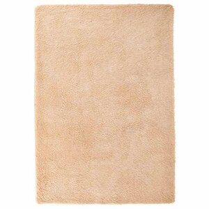 vidaXL Tapis Shaggy à poils longs NAVARRA beige 160x230 cm polyester