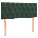 vidaXL Sommier à lattes de lit et matelas Vert foncé 120x200cm Velours