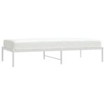 vidaXL Cadre de lit métal blanc 90x190 cm