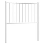 vidaXL Tête de lit de remplacement métal blanc 80 cm