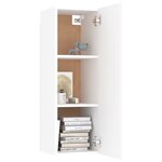 vidaXL Ensemble de meubles TV 4 Pièces Blanc Bois d'ingénierie