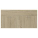 vidaXL Armoire d'évier Chêne sonoma 90x38 5x46 cm Bois d’ingénierie