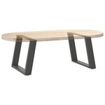 vidaXL Pieds de table basse en U  2 pièces  anthracite  50 x (42-43) cm  acier