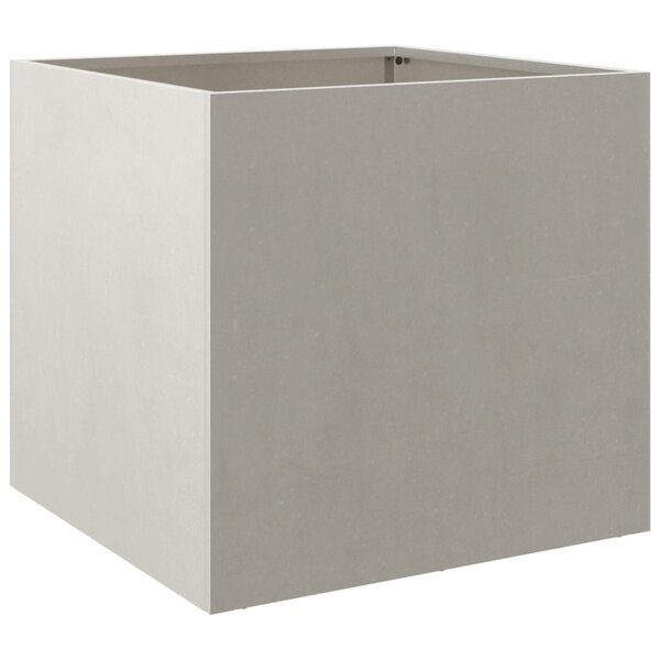 vidaXL Jardinière argenté 49x47x46 cm acier inoxydable